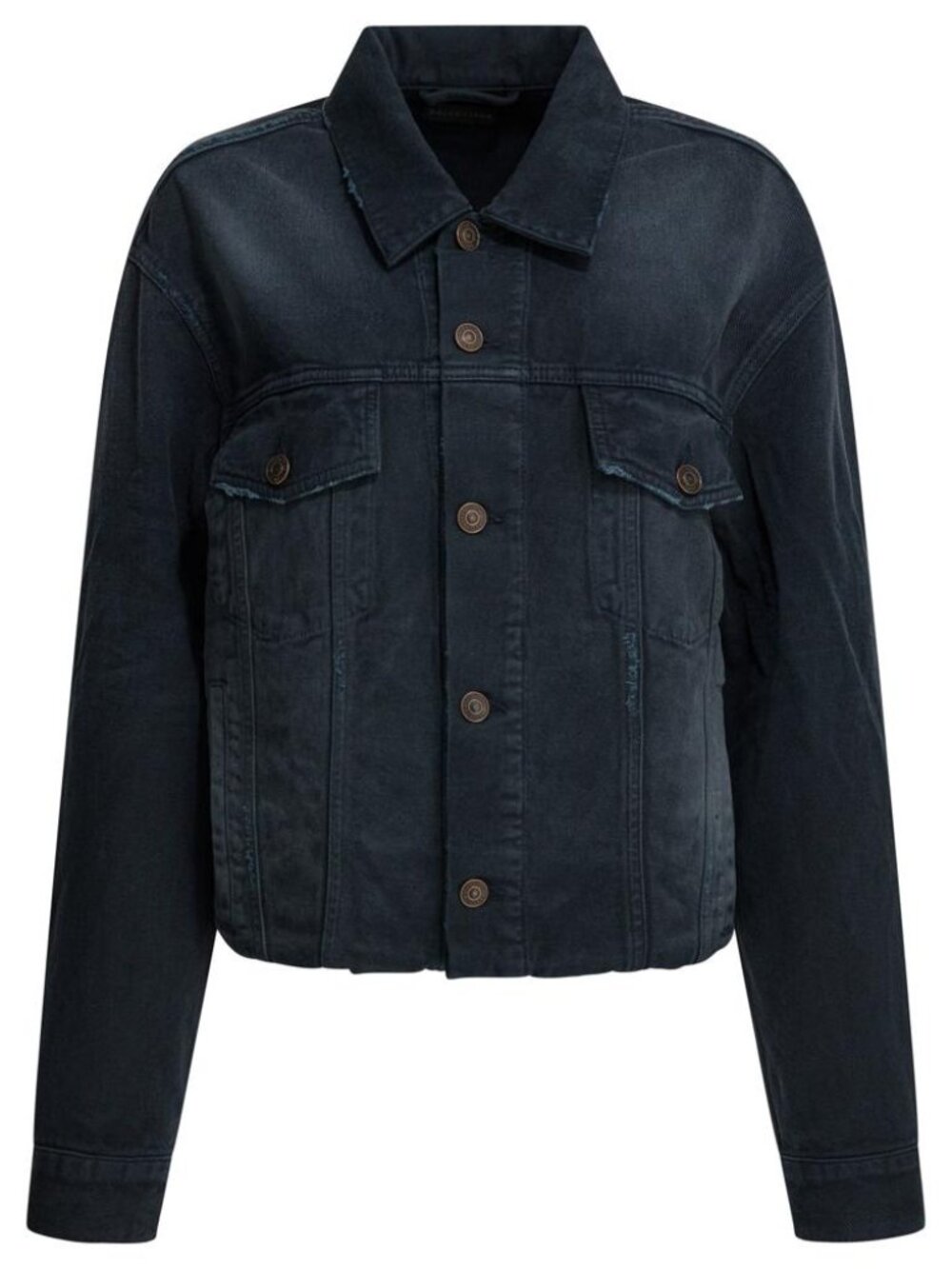 Balenciaga Denim Jacket With Old Effect Tag Size S Women